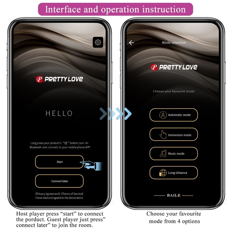 Pretty Love - Hector Vibrador Electroshock App Gratuita Violeta