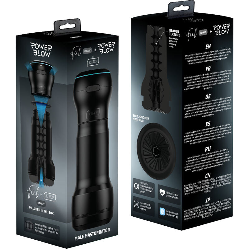 Kiiroo - Feel Pocket Masturbador Masculino Bolsillo + Power Blow