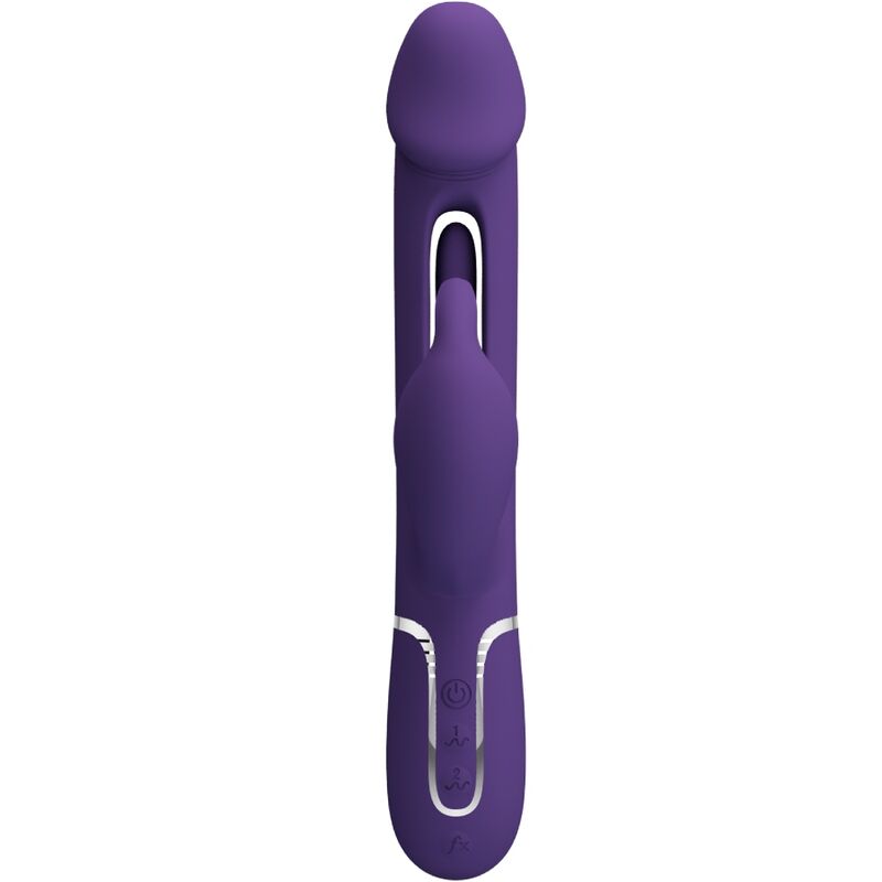 Pretty Love - Kampas Vibrador Rabbit 3 En 1 Multifunción Con Lengua Violeta