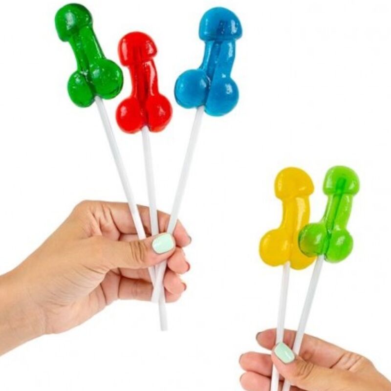 Secretplay - Expositor Surtido Piruletas Pene Con Alcohol 40 Unidades