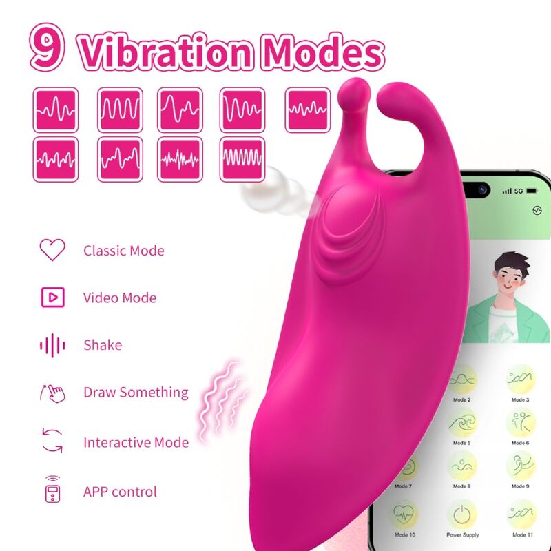 Armony - Honeybee Panties Vibrador Punto G Fucsia - App Gratuita