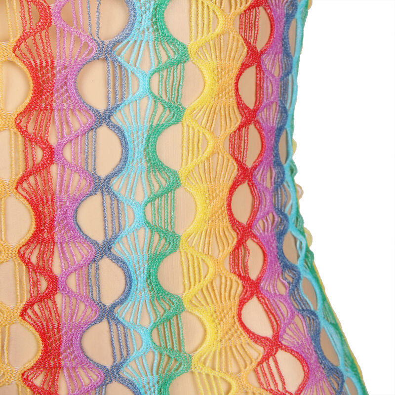 Subblime - 952365 Vestido De Rejilla Hombros Descubiertos Arcoiris Talla Única