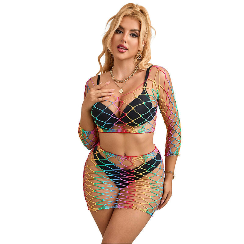 Subblime - 952440 Set De Rejilla 2 Piezas Manga Larga Arcoiris Talla Única