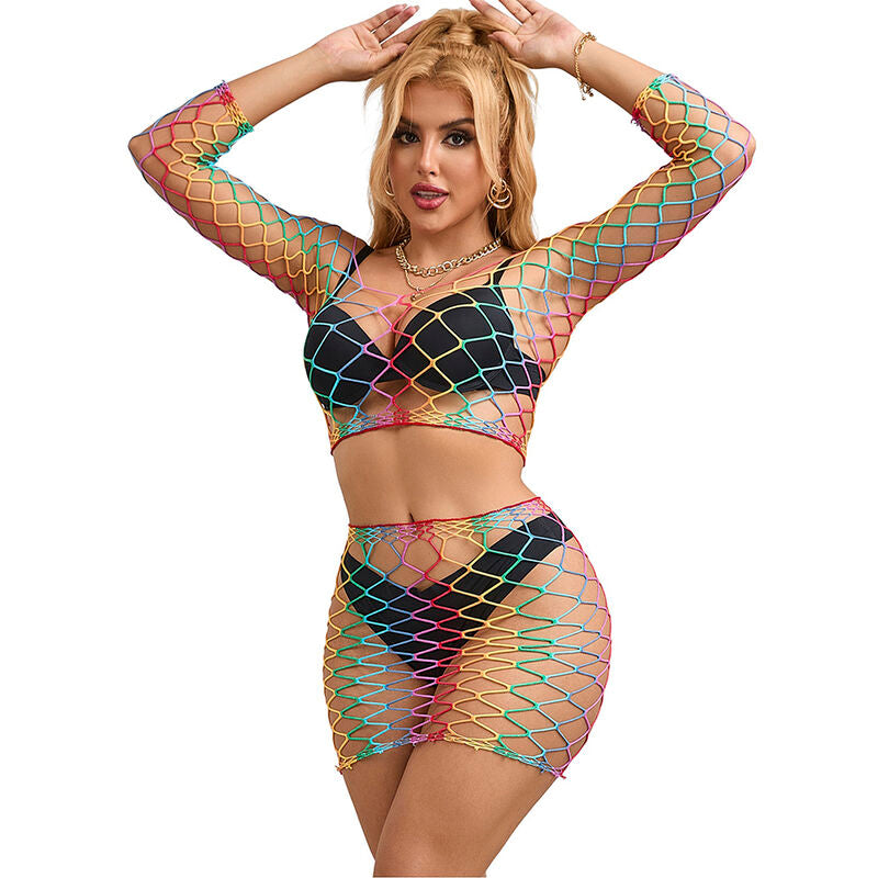 Subblime - 952440 Set De Rejilla 2 Piezas Manga Larga Arcoiris Talla Única