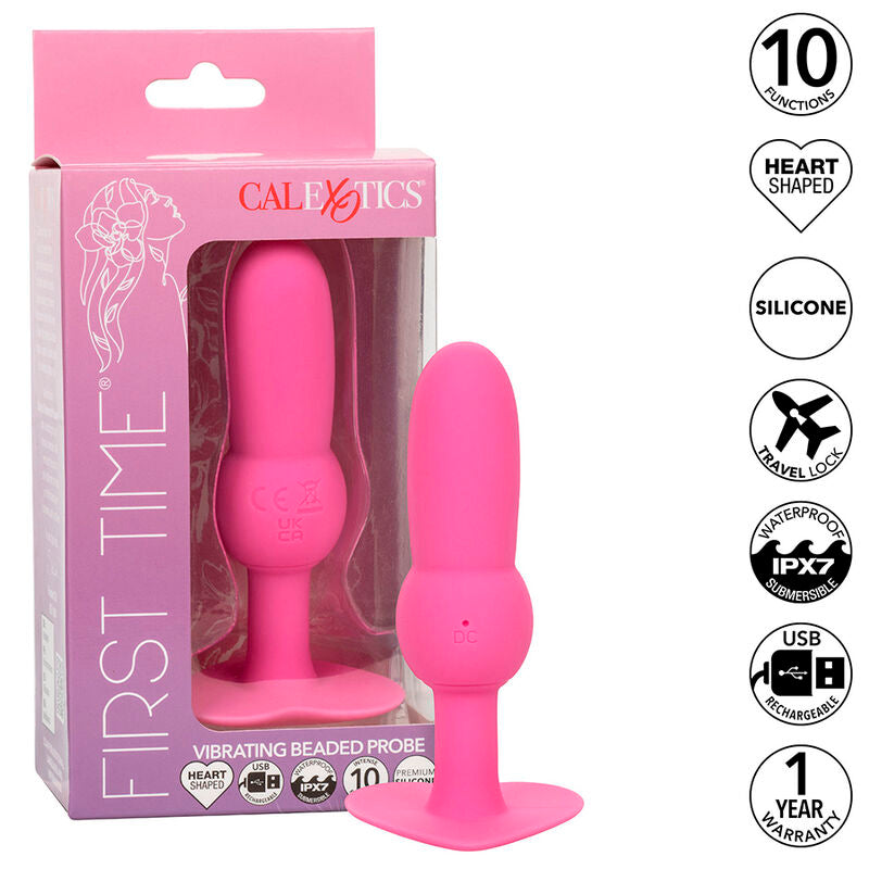 Calexotics - First Time Plug Anal Con Cuencas 10 Vibraciones Rosa
