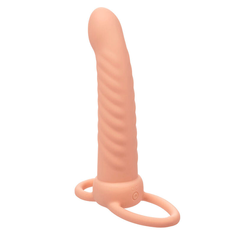 Calexotics - Maxx Doble Penetrador Acanalado 10 Vibraciones Natural