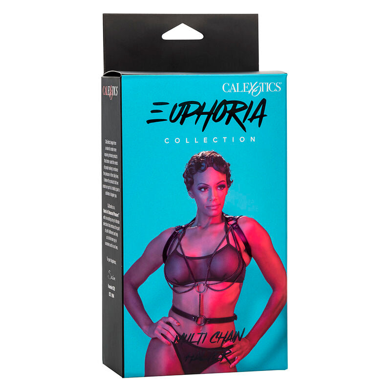 Calexotics - Euphoria Arnés Estilo Cabestro Con Múltiples Cadenas Premium