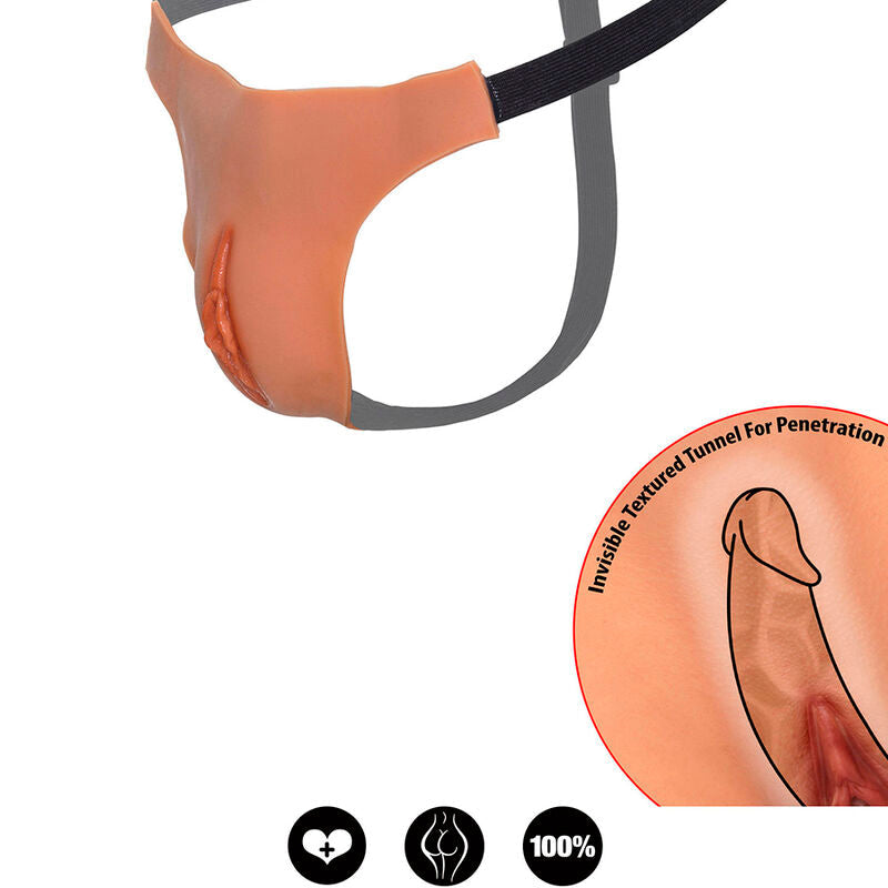 Hidden Desire - Alter Ego Tanga Vagina Abierta Ajustable Natural