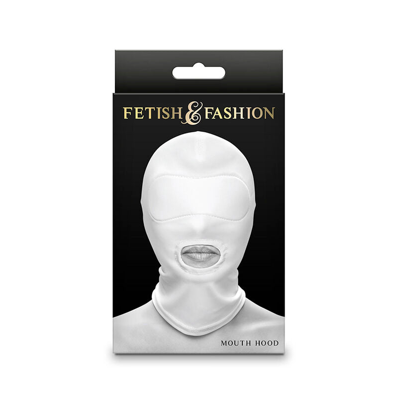 Ns Novelties - Fetish & Fashion Pasamontañas Apertura De Boca Nylon Blanco