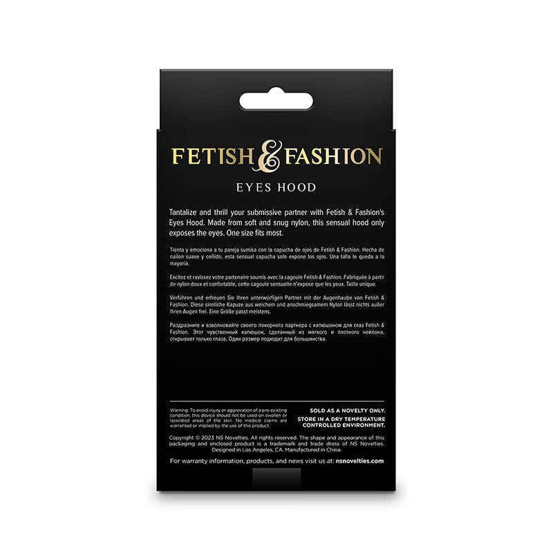 Ns Novelties - Fetish & Fashion Pasamontañas Apertura De Ojos Nylon Blanco