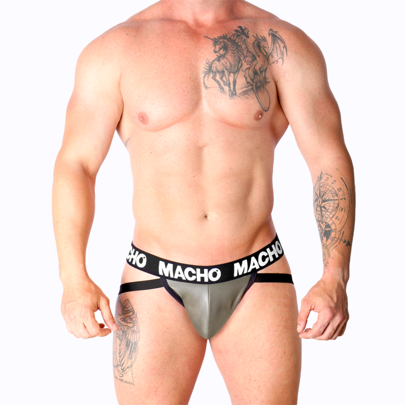 Macho - Mx27gr Jock Cuero Gris Beige S
