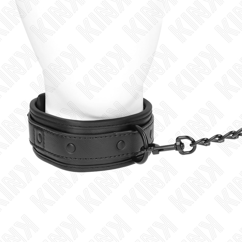 Kink - Collar Con Correa 78 Cm Bondage De Neopreno Modelo 2 Ajustable 37.5 X 49.5 Cm