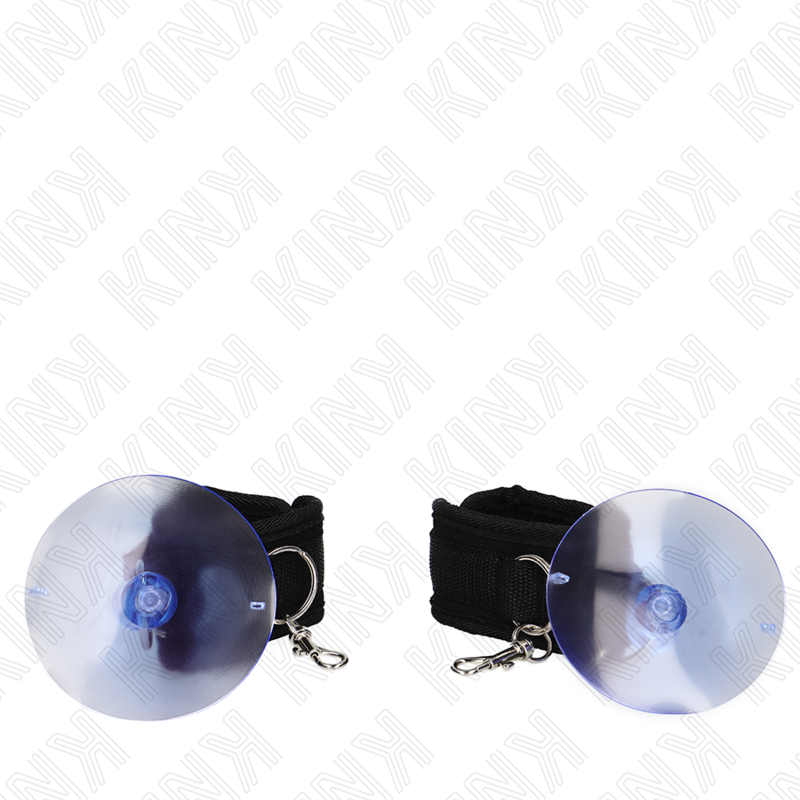 Kink - Muñequeras Con Ventosa Negro Ajustable 29-40 Cm X 5 Cm