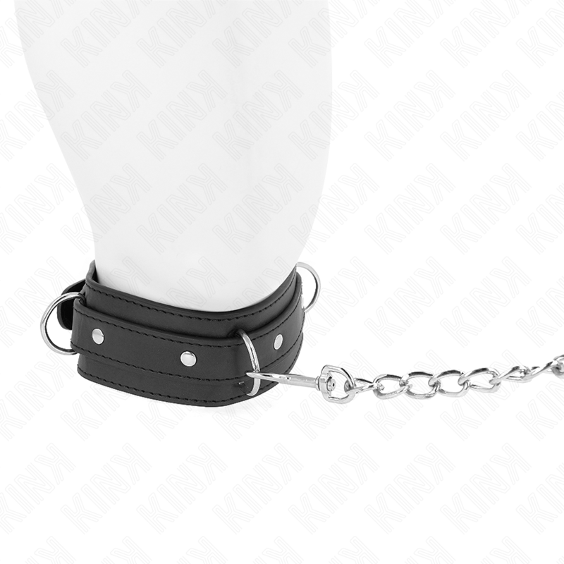 Kink - Collar Con Correa 65 Cm 3 Anillos Modelo 1 Ajustable 38-49 Cm X 5 Cm