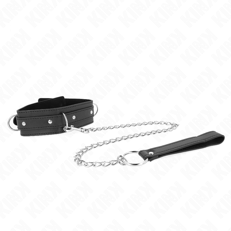 Kink - Collar Con Correa 65 Cm 3 Anillos Modelo 1 Ajustable 38-49 Cm X 5 Cm