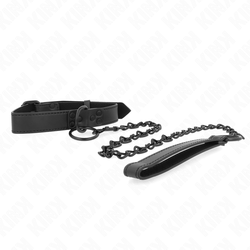 Kink - Collar Con Correa 65 Cm Oscuro Ajustable 37-54 Cm X 3 Cm