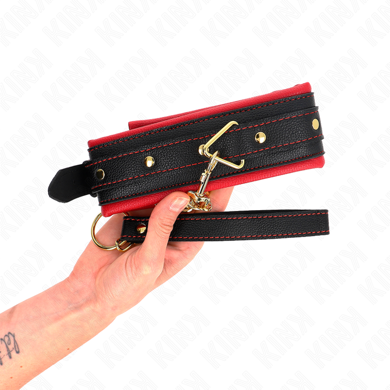 Kink - Collar Con Correa De Tejido Liso Ajustable 33-48 Cm X 5.7 Cm