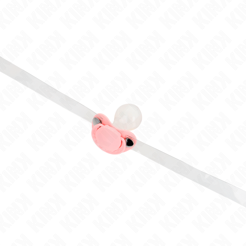 Kink - Mordaza Forma Chupete 5.5 X 4 Cm Rosa Ajustable 43-60 Cm