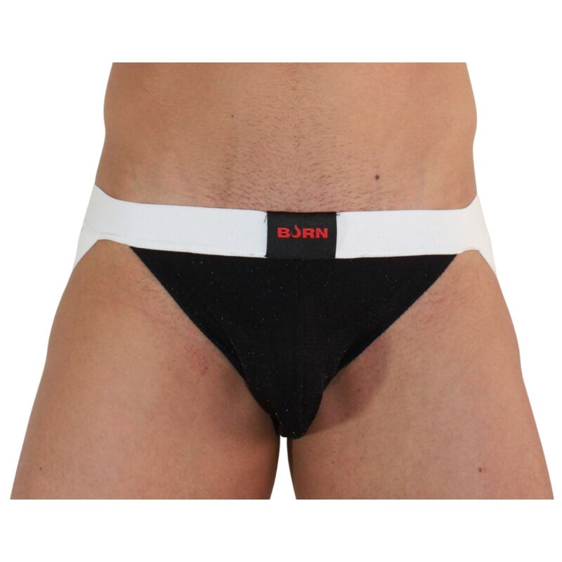 Burn - 004 Jock Brillante Negro / Blanco L