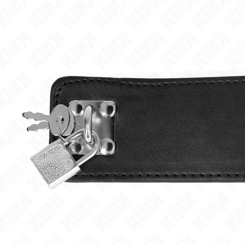 Kink - Collar Con Correa 65 Cm Ancho Negro Ajustable 33.5-41 Cm X 5 Cm
