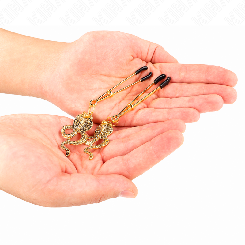 Kink - Pinzas Para Pezones Con Colgante De Cobra 6 Cm