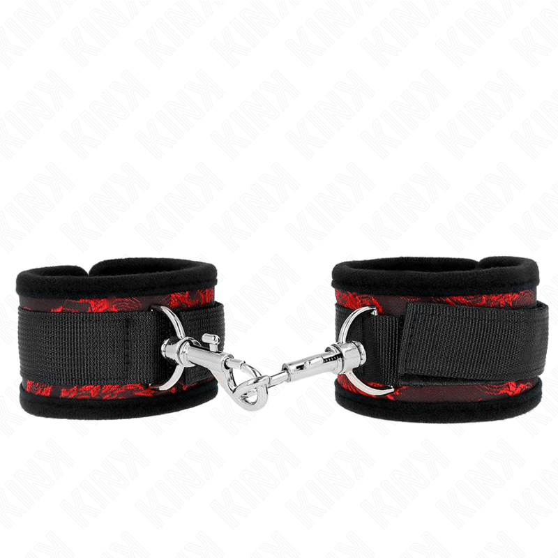 Kink - Muñequeras Diseño Escándalo Rojo-Negro