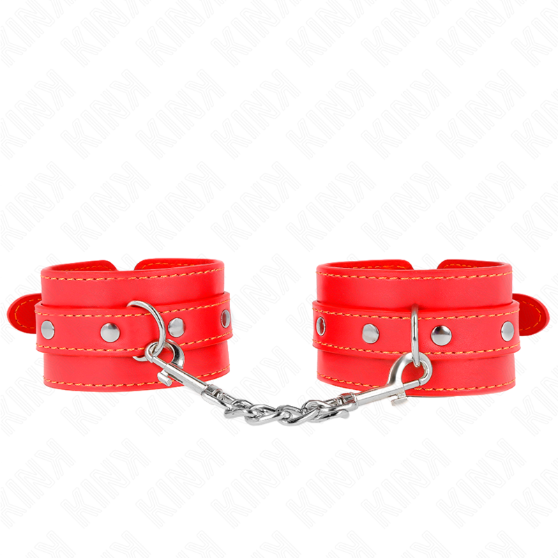Kink - Muñequeras Finas Rojo Ajustable 21-33 Cm