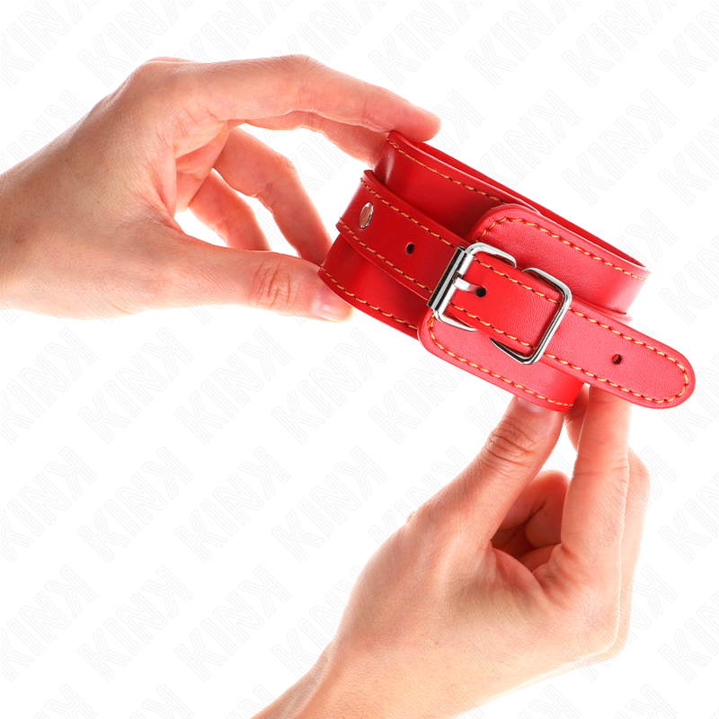 Kink - Muñequeras Finas Rojo Ajustable 21-33 Cm