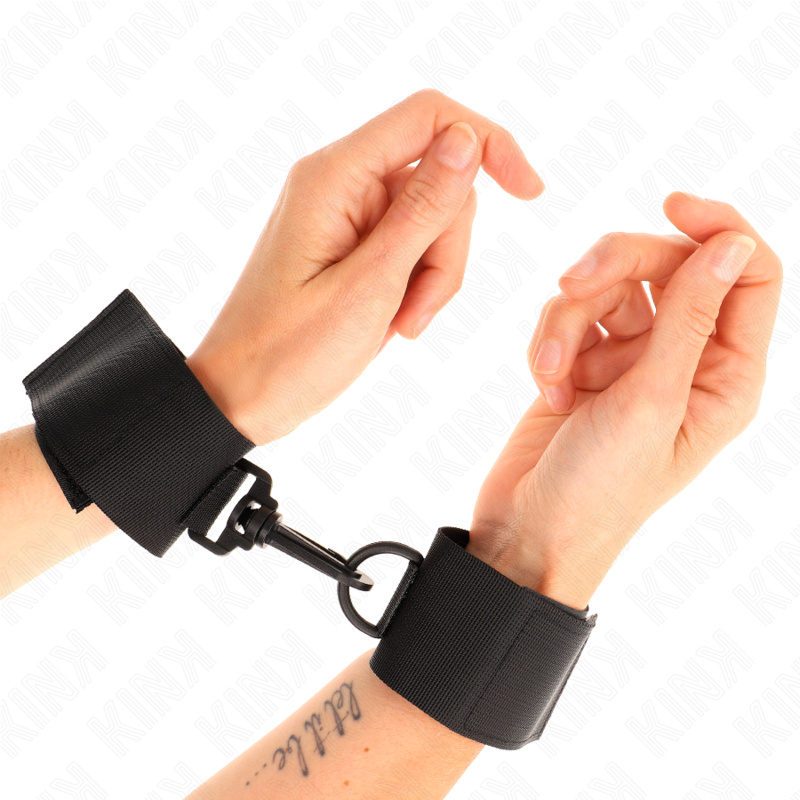 Kink - Muñequeras Nylon Negro