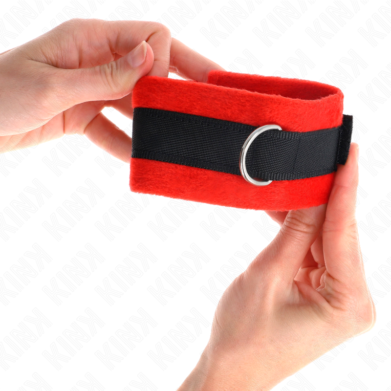 Kink - Muñequeras Para Principiantes Negro-Rojo 30 X 7 Cm
