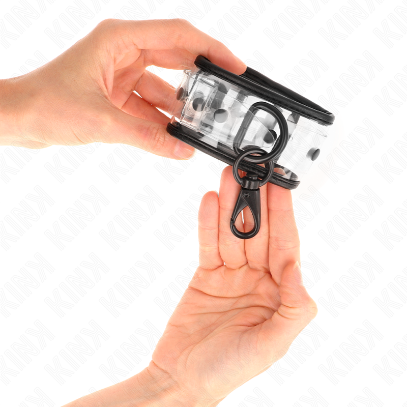 Kink - Muñequeras Transparentes Ajustable 18-30 Cm X 5.5 Cm