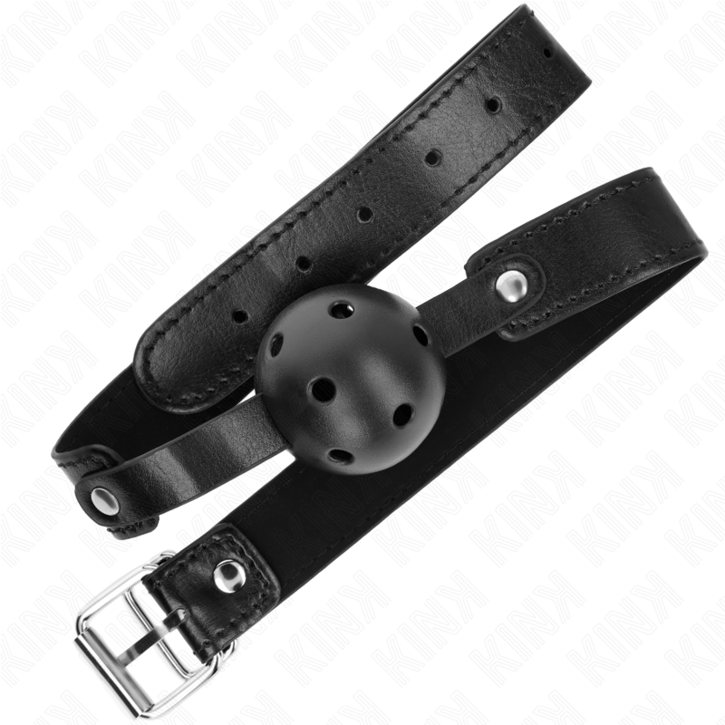 Kink - Mordaza De Bola 4.5 Cm Transpirable Negro 65 X 2.5 Cm