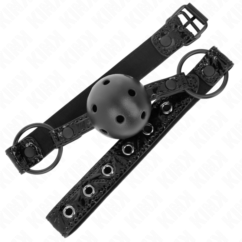 Kink - Mordaza De Bola 4.5 Cm Con Patrón De Diamante Modelo 3 64.5 Cm Ajustable 42- 60 Cm