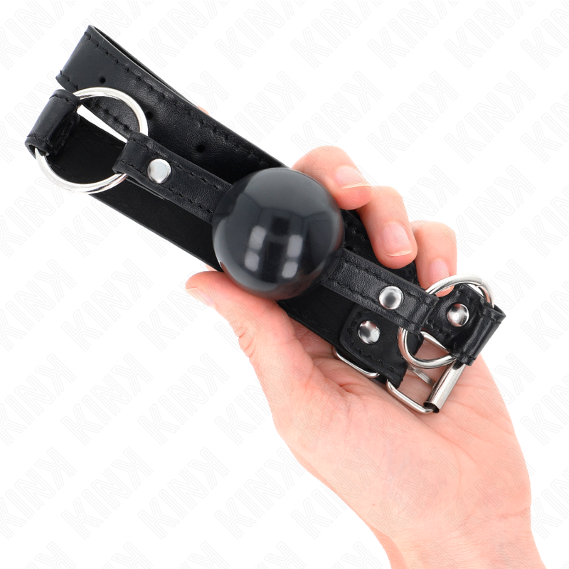 Kink - Mordaza De Bola 4 Cm Tpe Negro 60 X 2 Cm