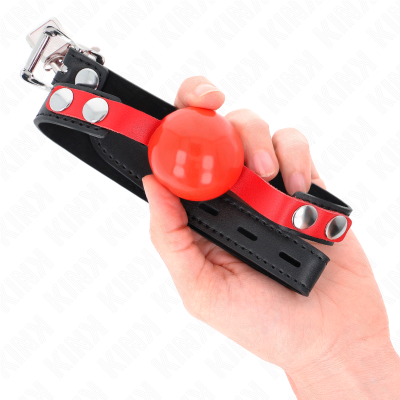 Kink - Mordaza De Bola 4 Cm Suave De Tpe Modelo 4 60 X 2 Cm Ajustable 37-52 Cm