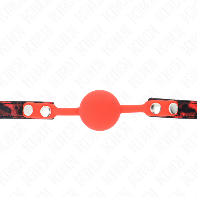 Kink - Mordaza De Bola 4 Cm De Silicona Modelo 2 Con Candado 60 X 2 Cm