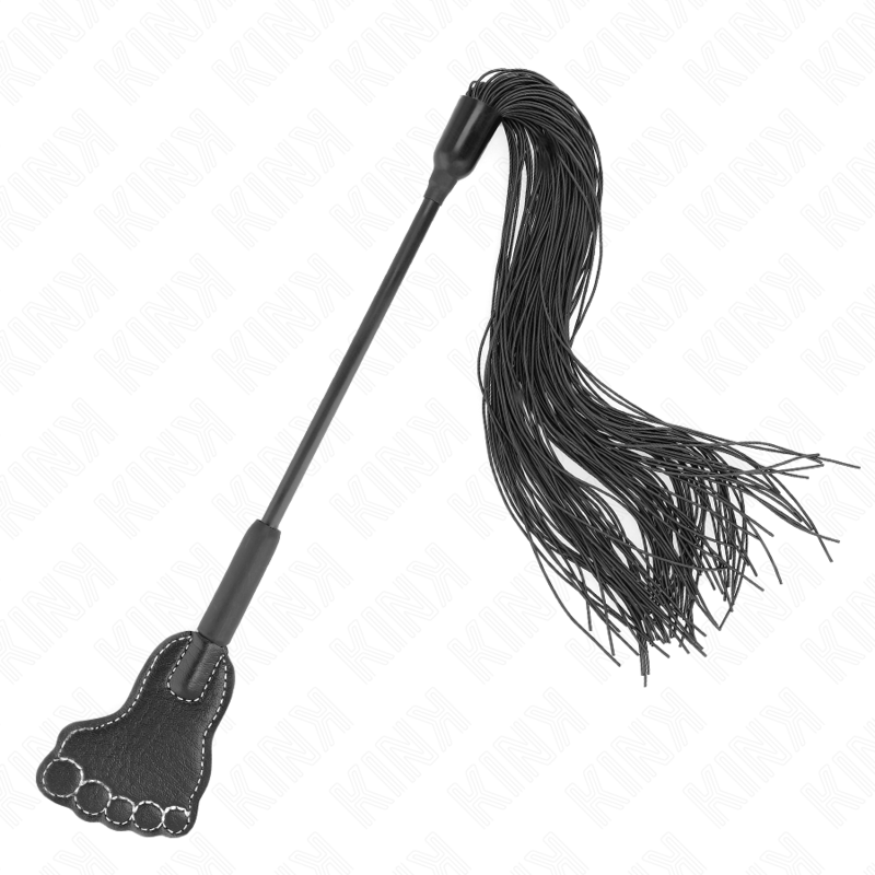Kink - Pala Forma De Pie Con Látigo De Borla 31 Cm