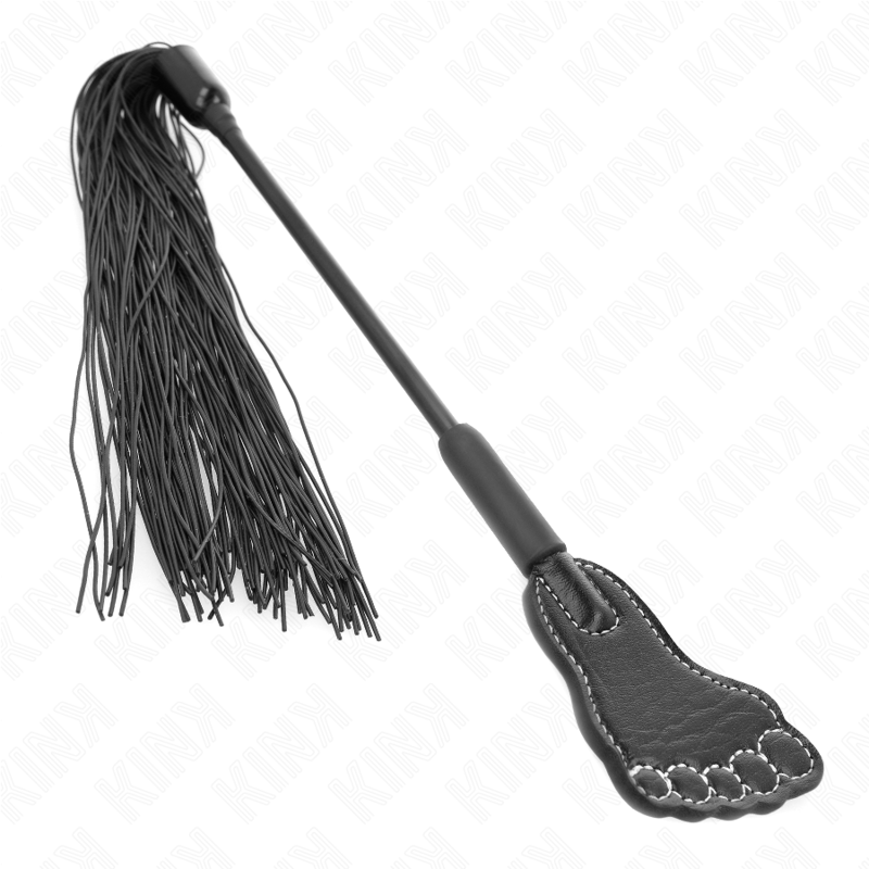 Kink - Pala Forma De Pie Con Látigo De Borla 31 Cm