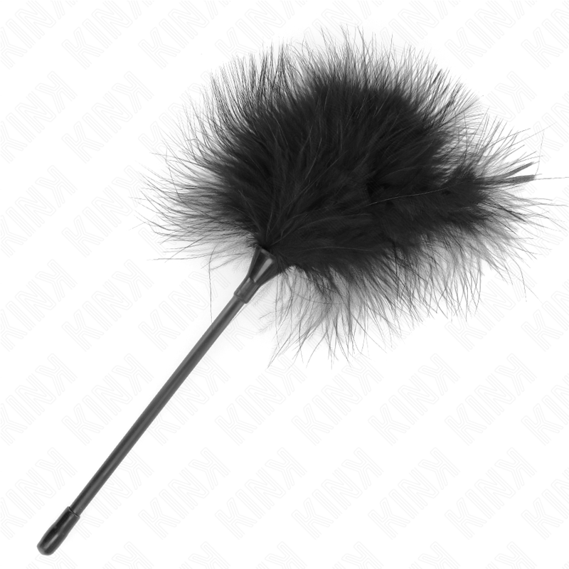 Kink - Plumas Para Cosquillas Negro Usado Para El Kit Bondage 27 Cm