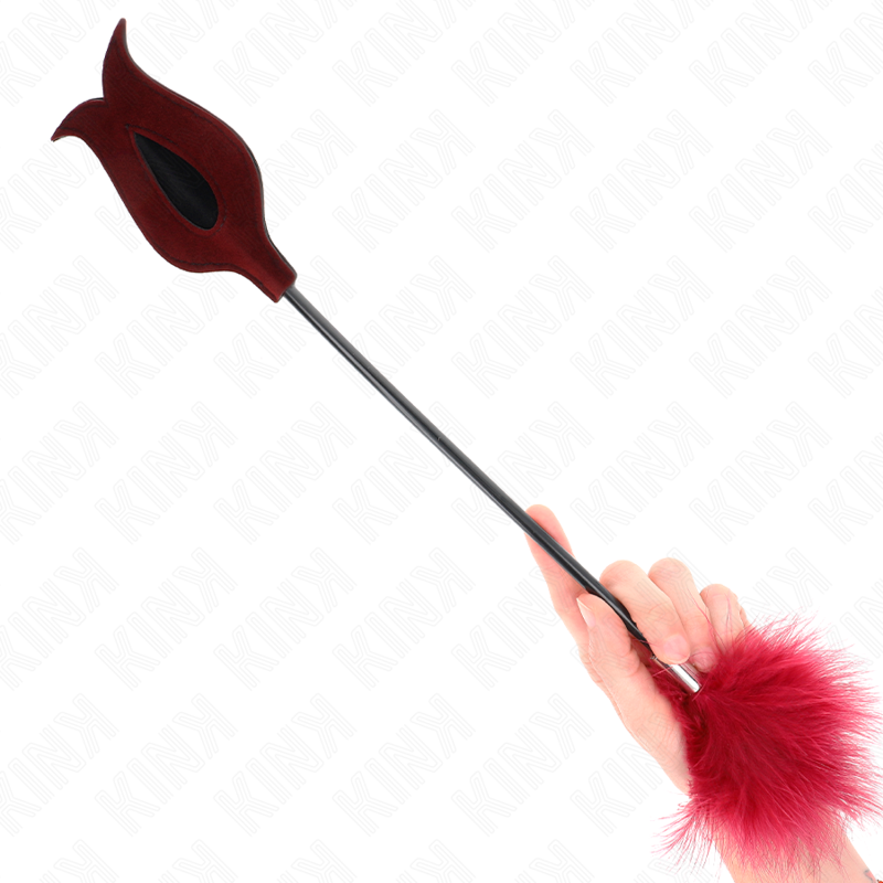 Kink - Plumas Para Cosquillas Con Paleta Forma De Rosa 38 Cm