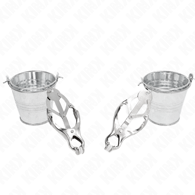 Kink - Pinzas Para Pezones Estilo Japonés Con Cubos Plateado