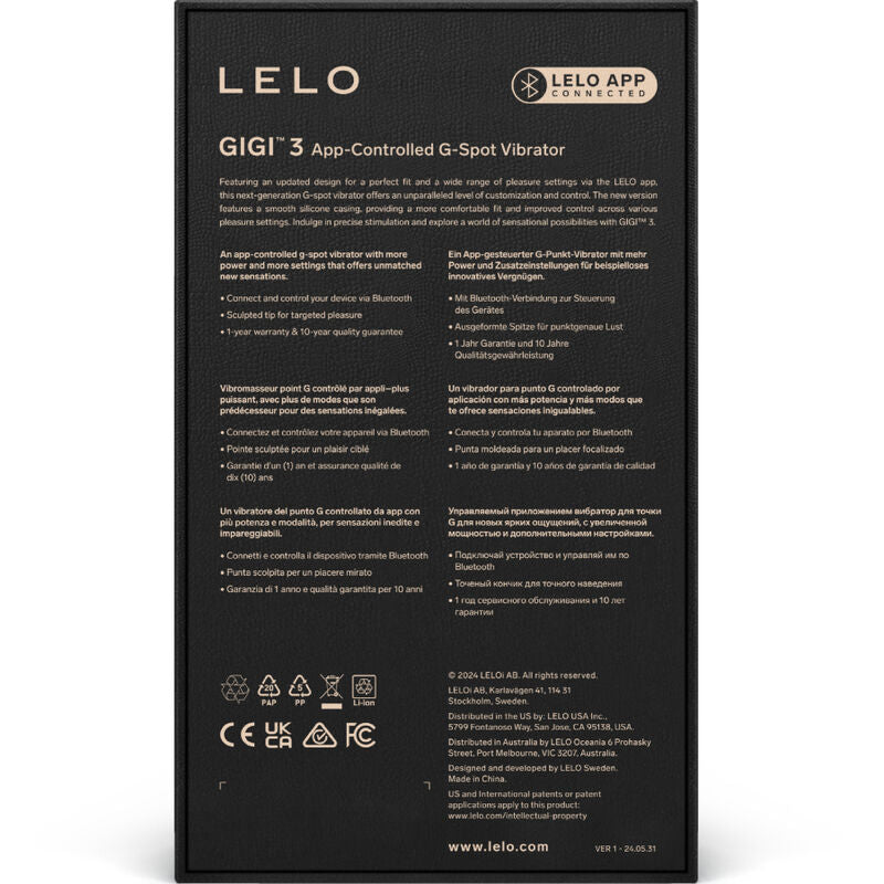 Lelo - Gigi™ 3 Vibrador Punto G Azul
