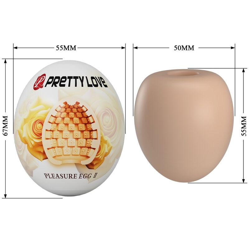 Pretty Love - Masturbador Masculino Huevo Natural
