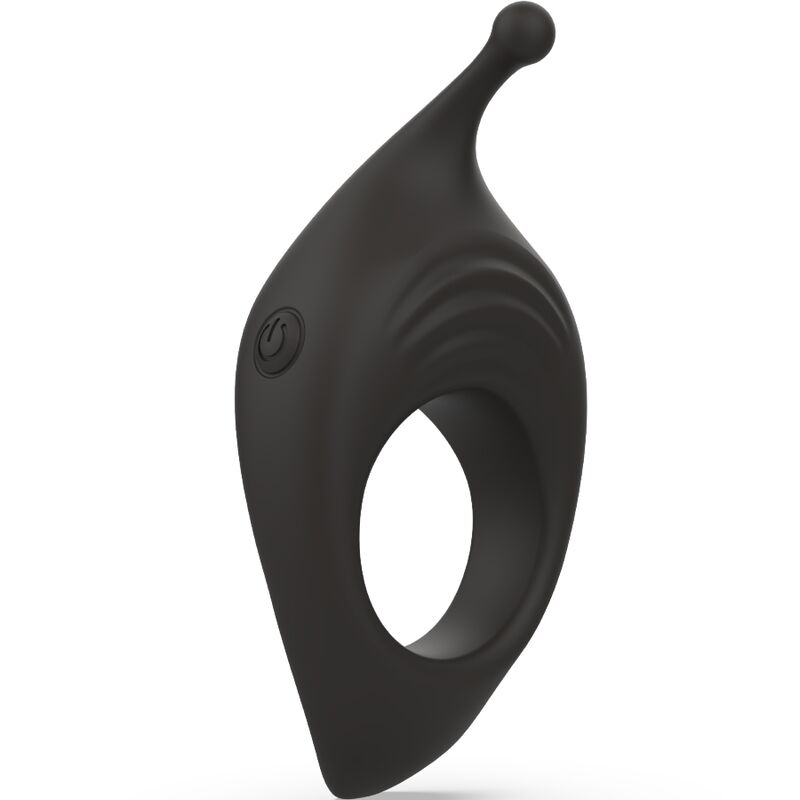 B Swish - Bcharmed Rhythm Infinite Deluxe Anillo Para Pene 15 Vibraciones Negro