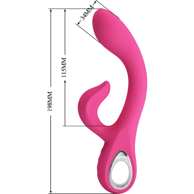 Pretty Love - Fritz Vibrador Rabbit 12 Vibraciones Rosa
