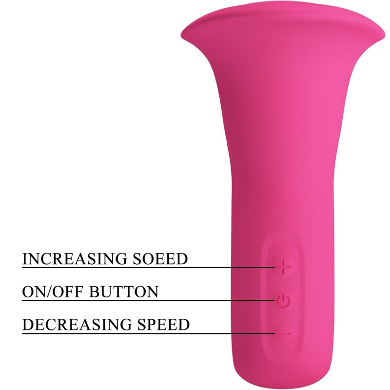 Pretty Love - Clyde Vibrador Oral Lengua Vibradora 12 Vibraciones Rosa
