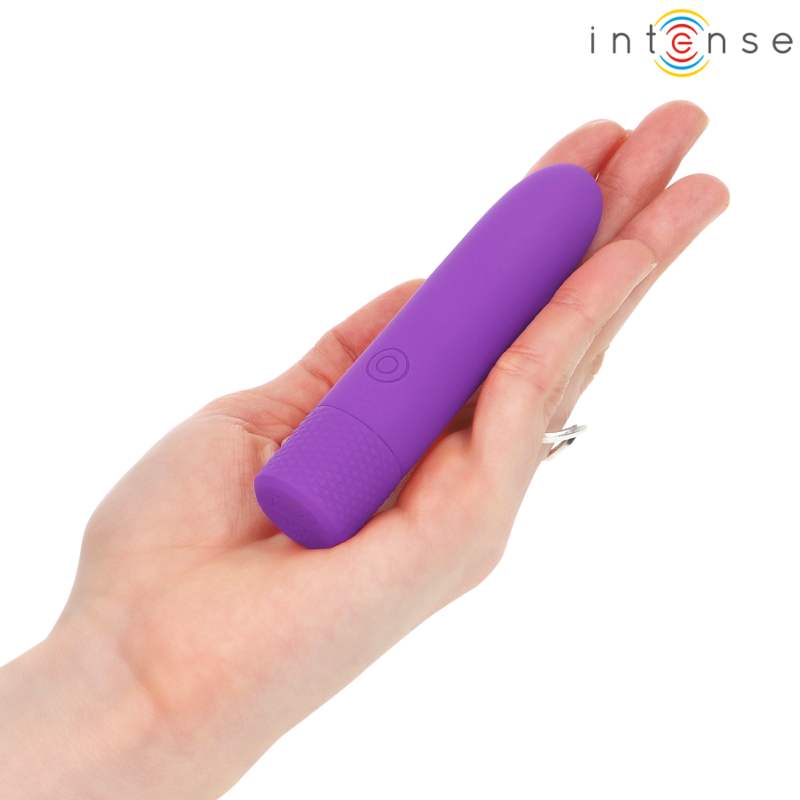 Intense - Symone Bala Vibradora Recargable Por Usb 8 Vibraciones Morado 10 X 2.2 Cm