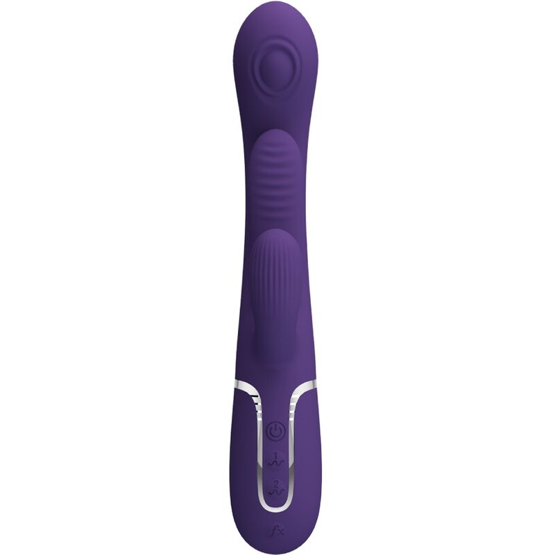 Pretty Love - Shania Triple Vibrador Rabbit Multifunción Morado
