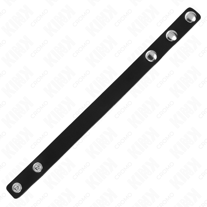 Kink - Anillo Pene Cuero Con Cierre A Presión 21.5 X 1.5 Cm