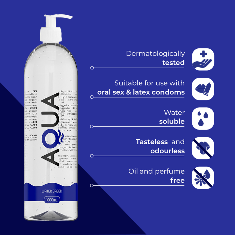Aqua Quality - Lubricante Base De Agua 1000 Ml
